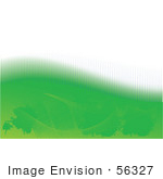#56327 Royalty-Free (RF) Clip Art Illustration Of An Abstract Orange Background With A Top White Half Over Green by pushkin