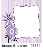 #56330 Royalty-Free (Rf) Clip Art Illustration Of A Purple Flower Background