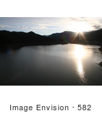 #582 Picture Of Applegate Lake At Sunset In Oregon