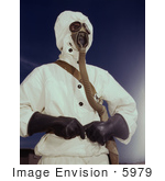 #5979 Sailor Wearing Gas Mask