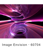 #60704 Royalty-Free (RF) Illustration Of A Reflective Purple Spiral Website Background - Version 3 by Julos