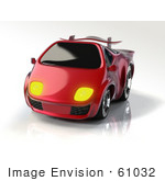 #61032 Royalty-Free (Rf) Illustration Of A 3d Compact Sports Car - Version 1