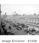 #61038 Royalty-Free Historical Stock Photo Of The Bustling Quincy Market In Front Of The Agricultural Warehouse In Boston Massachusetts In 1904