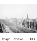 #61041 Royalty-Free Historical Stock Photo Of A View Down On Commonwealth Avenue Boston Massachusetts In 1902