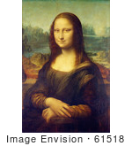 #61518 Mona Lisa Portait Painted By Leonardo Da Vinci - Royalty Free Illustration