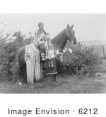 #6212 Cayuse Woman On Horse