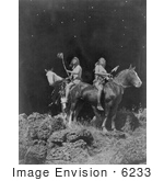 #6233 Nez Perce Men On Horseback