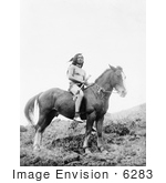 #6283 Nez Perce Man On Horse
