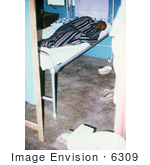 #6309 Picture Of A Lassa Fever Patient Resting In The Male Wing Of Segbwema Sierra Leone Clinic