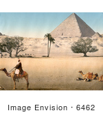 #6462 Bedouins By The Pyramids Of Giza
