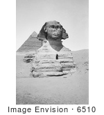 #6510 Front View Of The Sphinx At Giza