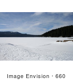 #660 Photograph Of Diamond Lake Oregon Frozen