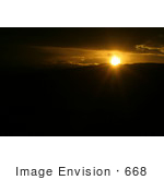 #668 Picture Of An Orange Sunsetting