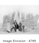 #6785 Arappaho Indians By Tipi
