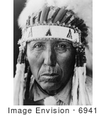 #6941 Stock Image: Cheyenne Native American Man Named Red Bird
