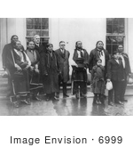 #6999 Stock Image Of Osage Indians At The White House