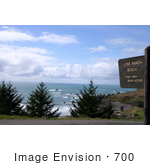 #700 Photo Of The Sign And View At Lone Ranch Beach Oregon