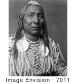 #7011 Stock Photography: Apsaroke Crow Indian Man Called Red Wing