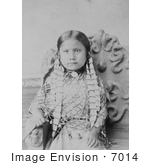 #7014 Stock Photograph Of Standing Holy Daughter Of Sitting Bull
