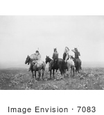 #7083 Stock Photography: Indians On Horses
