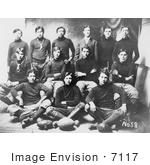 #7117 Stock Image Of An Osage Indian School Football Team