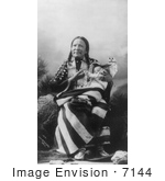#7144 Stock Image: Red Deer Sioux Indian With Baby