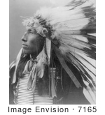 #7165 Stock Image: Sioux Indian Named James Lone Elk