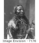 #7176 Stock Image: Shot In The Eye Sioux Man