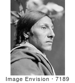 #7189 Stock Image: Sioux Indian Man Amos Two Bulls