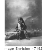#7192 Stock Image: Sioux Indian Child John Lone Bull