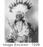 #7208 Stock Image: Pretty Hawk Sioux Indian Chief