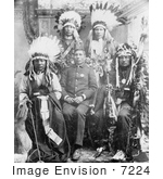 #7224 Stock Image: Capt Geo Sword With Buffalo Bill’S Indians