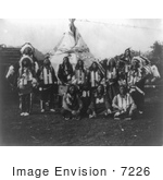 #7226 Stock Image: Sioux Indians With Horses