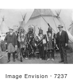 #7237 Stock Image: William Jennings Bryan And Sioux Chiefs