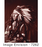 #7262 Stock Image: Sioux Native American Indian Shout At