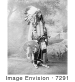 #7291 Stock Image: Sioux Native American Named Turning Bear