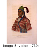 #7301 Creek Indian Warrior Named Me-Na-Wa