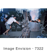 #7322 Picture of People in a Foundry Factory Who Were Involved in an Industrial Hygiene Sampling Course in Manila, Philippines by KAPD