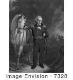 #7328 Image Of Zachary Taylor With His White Horse