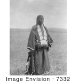 #7332 Stock Photograph Of Two Charger Woman Brule American Indian