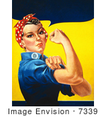 #7339 Stock Picture of Rosie the Riveter by JVPD