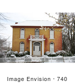#740 Photograph Of The Bf Dowell House Facade Jacksonville Oregon