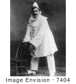 #7404 Stock Picture Of Enrico Caruso As A Clown In Pagliacci