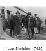 #7420 Stock Picture Of Two Men Carrying Confiscated Liquor During Prohibition
