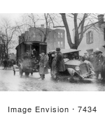 #7434 Stock Picture Of An Auto Wreck During Prohibition