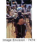 #7474 Picture of a Nigerian Children Getting Vaccinated for Measles and Smallpox During the Biafran War by KAPD