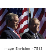 #7513 George W Bush And Donald H Rumsfeld