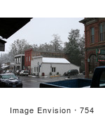 #754 Image Of Snow Falling In Jacksonville Oregon