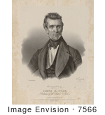 #7566 Picture Of The 11th American President James Polk