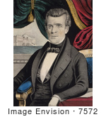 #7572 Picture Of James Knox Polk 11th American President